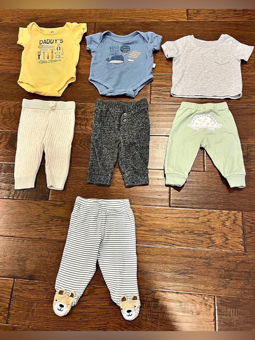 3-6 Month Baby Pants, Top & Onsies - Lot of 7 - Girls OR Boys